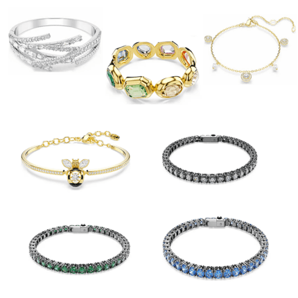 Swarovski Bracelet & Bangle Collection, Premium Crystal Designs for Daily Wear