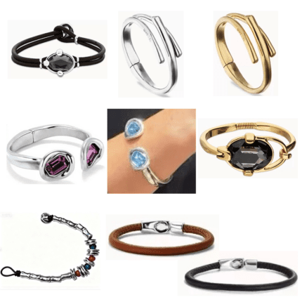 UNO de 50  Luxury Bangle Collection - Gemstone, Metal & Leather Bracelets