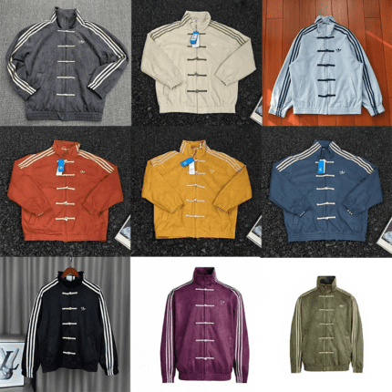 Adidas Originals Tang Suit Frog-Button Track Jacket - Unisex Chinese Style Stand Collar Coat