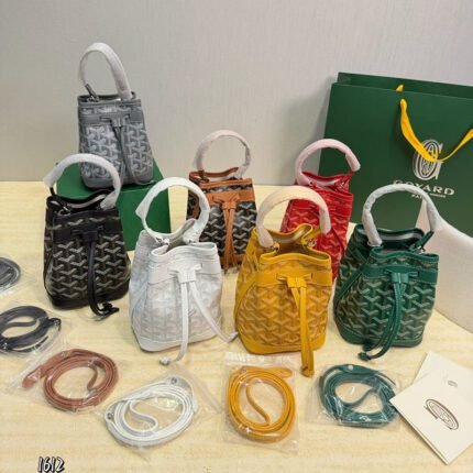 GOYARD Mini Drawstring Bucket Bag, Y Monogram Handheld Crossbody Mini Pouch In Multi-Colors | SIZE : 12*16cm